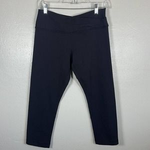 Women's Lululemon Align HR Crop 21" Cross Waist Size 8 in Black